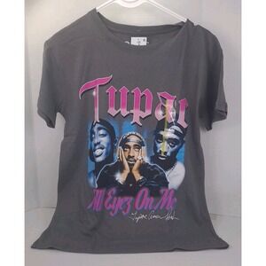 Tupac 2Pac All Eyez On‎ Me Graphic T-Shirt Womens Size Small 100% Cotton NWT